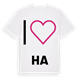 Jag älskar HA t-shirt stort tryck