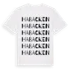 White t-shirt med Habacken ordlek t-shirt