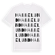 White t-shirt med Habbelund ordlek t-shirt