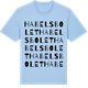 Blue Soul t-shirt med Habelsbolet ordlek t-shirt