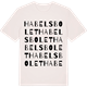 Vintage White t-shirt med Habelsbolet ordlek t-shirt