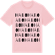 Pink Cotton t-shirt med Habo ordlek t-shirt