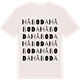 Vintage White t-shirt med Håboda ordlek t-shirt