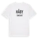 White t-shirt med Håby i Sverige t-shirt