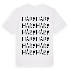 Håby ordlek t-shirt – ekologisk bomull t-shirt från Pinshirt