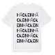 White t-shirt med Häcken ordlek t-shirt