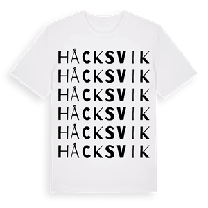Håcksvik ordlek t-shirt – ekologisk bomull t-shirt från Pinshirt