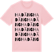Pink Cotton t-shirt med Hadäng ordlek t-shirt