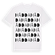 White t-shirt med Hådda ordlek t-shirt