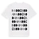 White t-shirt med Haddeboda ordlek t-shirt