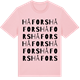 Pink Cotton t-shirt med Håfors ordlek t-shirt