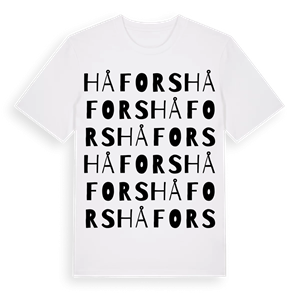 Håfors ordlek t-shirt – ekologisk bomull t-shirt från Pinshirt
