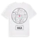 White t-shirt med Haga t-shirt