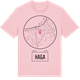 Pink Cotton t-shirt med Haga t-shirt
