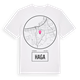White t-shirt med Haga t-shirt