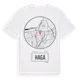 White t-shirt med Haga t-shirt