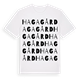 Haga gård ordlek t-shirt