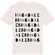 Vintage White t-shirt med Hagadalen ordlek t-shirt