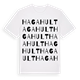 White t-shirt med Hagahult ordlek t-shirt
