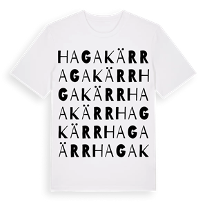 Hagakärr ordlek t-shirt – ekologisk bomull t-shirt från Pinshirt