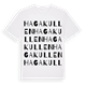 White t-shirt med Hagakullen ordlek t-shirt