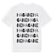 White t-shirt med Hagane ordlek t-shirt