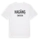White t-shirt med Hagäng i Sverige t-shirt