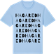 Blue Soul t-shirt med Hagared ordlek t-shirt