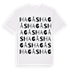 White t-shirt med Hagås ordlek t-shirt