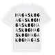 White t-shirt med Hagaskog ordlek t-shirt