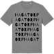 Mid Heather Gray t-shirt med Hagatorp ordlek t-shirt