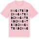 Pink Cotton t-shirt med Hagaträde ordlek t-shirt