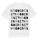 White t-shirt med Hägdenäset ordlek t-shirt