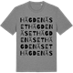 Mid Heather Gray t-shirt med Hägdenäset ordlek t-shirt