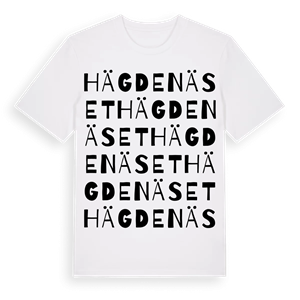 Hägdenäset ordlek t-shirt – ekologisk bomull t-shirt från Pinshirt
