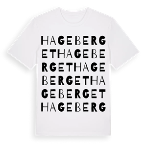 Hageberget ordlek t-shirt – ekologisk bomull t-shirt från Pinshirt
