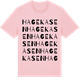 Pink Cotton t-shirt med Hagekasen ordlek t-shirt