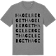 Mid Heather Gray t-shirt med Hagelberget ordlek t-shirt