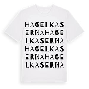 Hagelkaserna ordlek t-shirt – ekologisk bomull t-shirt från Pinshirt