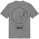 Mid Heather Gray t-shirt med Hagen t-shirt