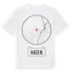 White t-shirt med Hagen t-shirt
