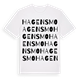 White t-shirt med Hagensmo ordlek t-shirt