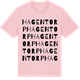 Pink Cotton t-shirt med Hagentorp ordlek t-shirt