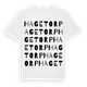 White t-shirt med Hagetorp ordlek t-shirt