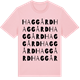 Pink Cotton t-shirt med Haggård ordlek t-shirt
