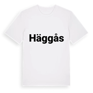 Häggås fetstil t-shirt – ekologisk bomull t-shirt från Pinshirt