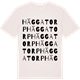 Vintage White t-shirt med Häggatorp ordlek t-shirt