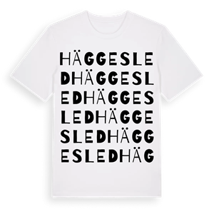 Häggesled ordlek t-shirt – ekologisk bomull t-shirt från Pinshirt