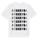White t-shirt med Häggryda ordlek t-shirt