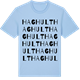 Blue Soul t-shirt med Haghult ordlek t-shirt